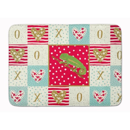 Carolines Treasures 19 x 27 in. Chameleon Machine Washable Memory Foam Mat CK5531RUG